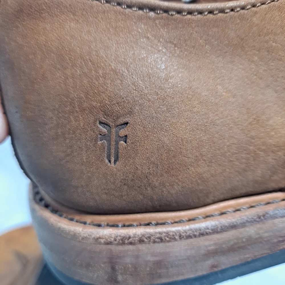 Frye Brown Leather Derby Shoes